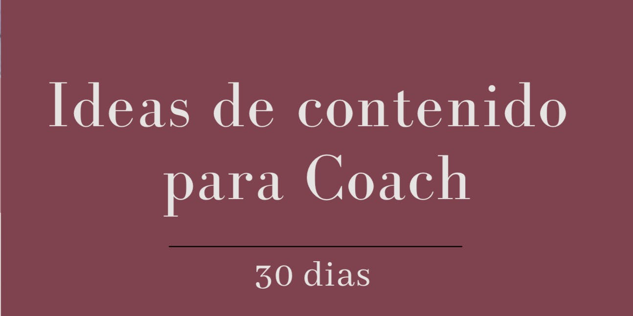 Ideas de contenido para Coach | Snipfeed