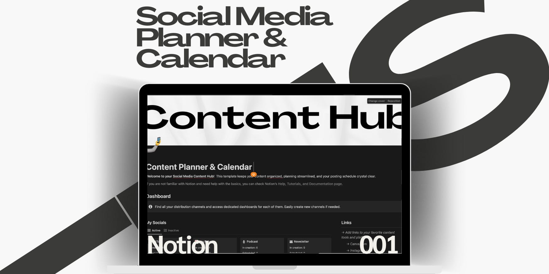 store product block Social Media Planner & Calendar poster